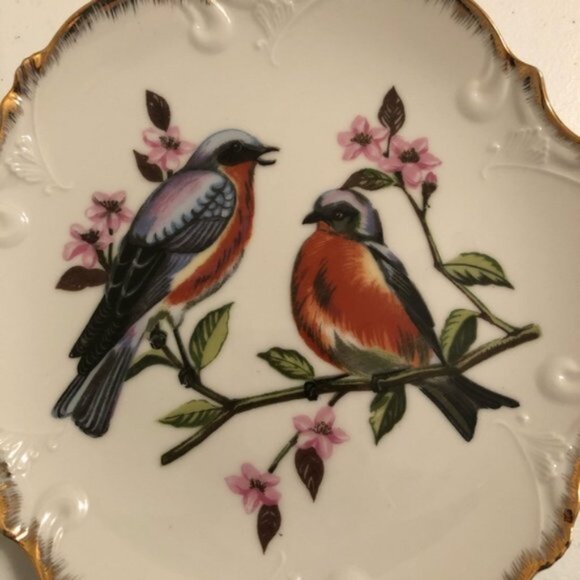 Japanese robin plate - Picture 3 of 5